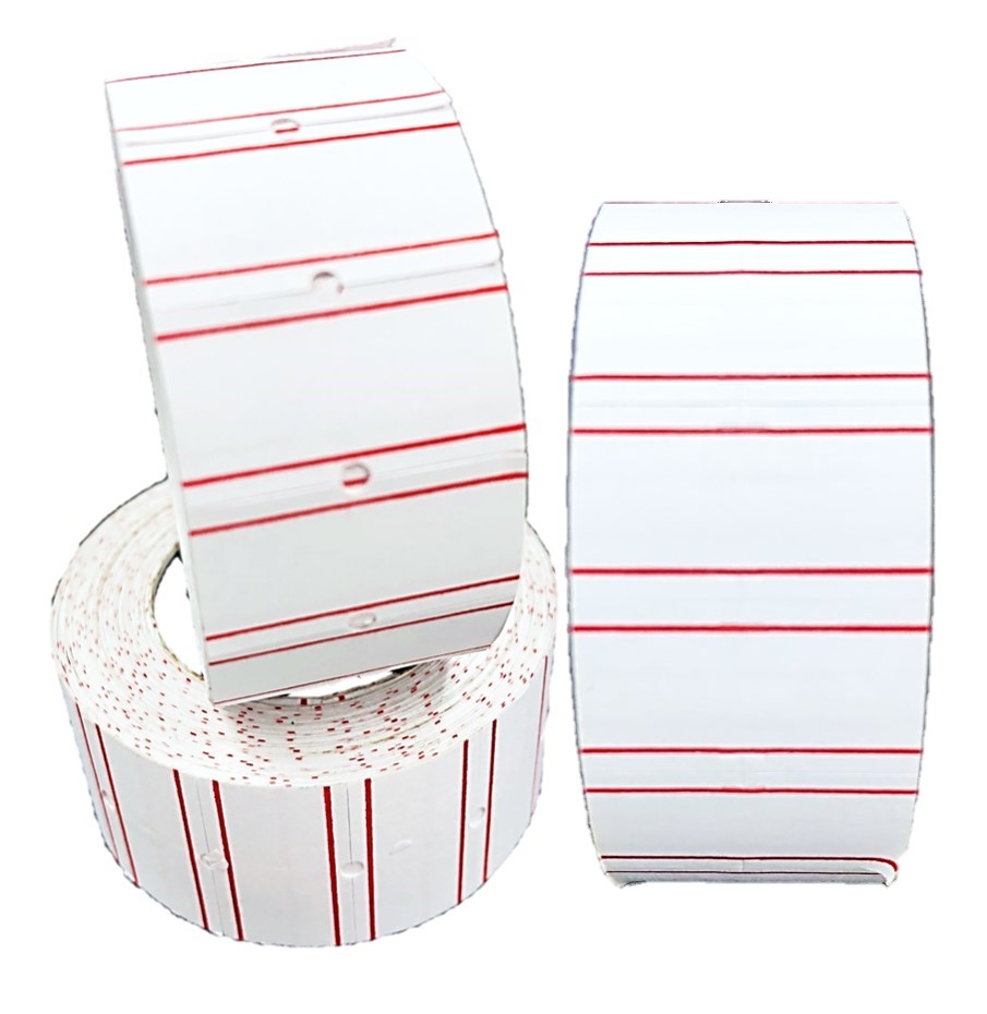 Single Line label - 22mm X 12mm - 2 RED LINE - Image 4