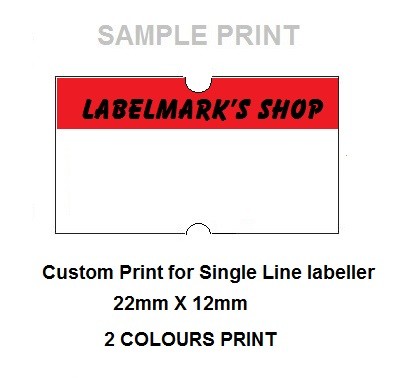 Single Line Label - 22mm X 12mm - Company Name - Custom Print - Image 3