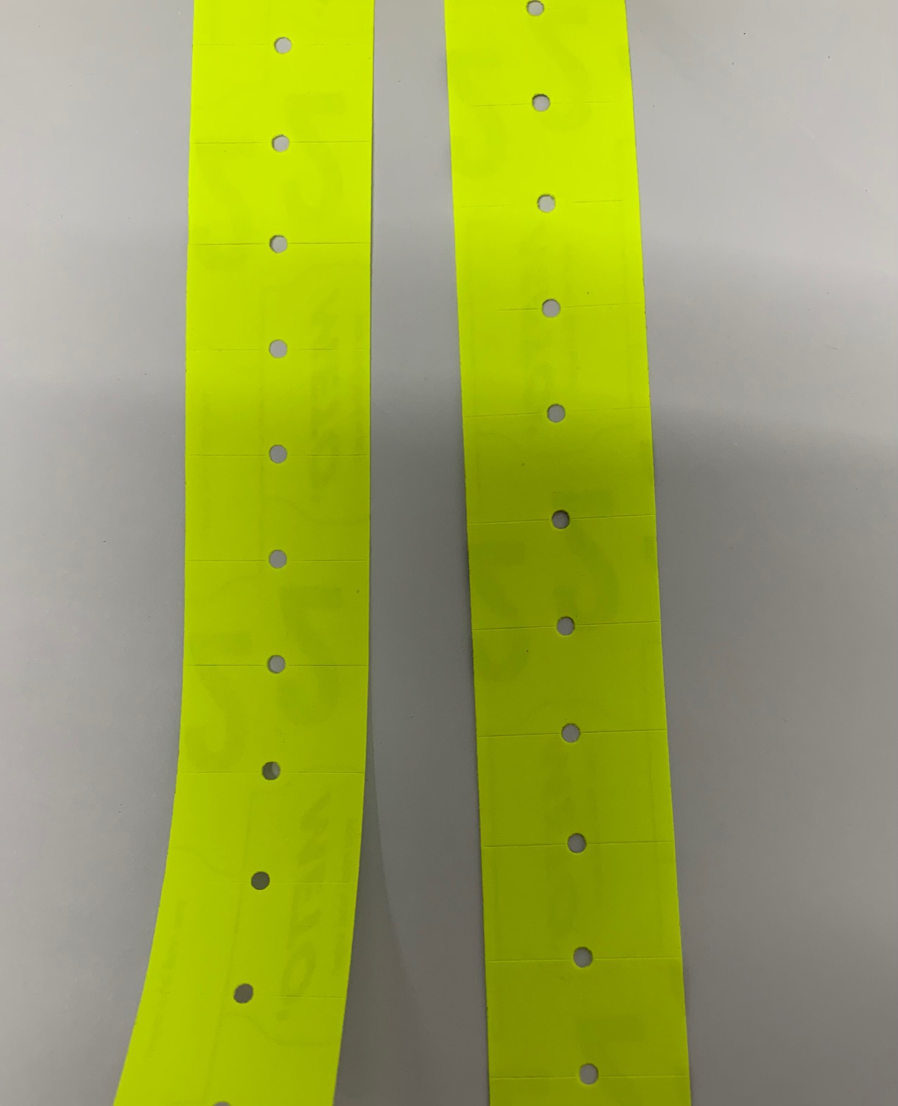 Single Line label - 22mm X 12mm - Fluorescent Yellow - Image 3