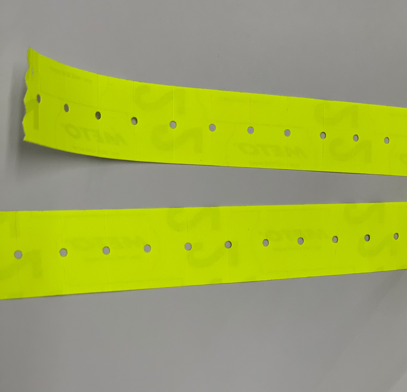 Single Line label - 22mm X 12mm - Fluorescent Yellow - Image 2